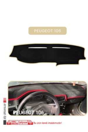 Peugeot 106 Torpido Koruma Halısı - Bej Kenar