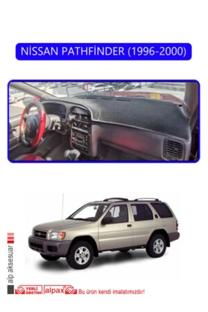 Nissan Pathfinder 1996-2000 Torpido Koruma Halısı - Mavi Kenar
