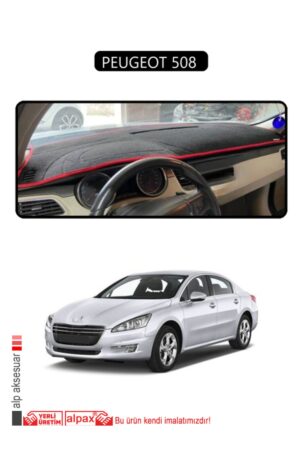 Peugeot 508 Torpido Koruma Halısı - Siyah Kenar