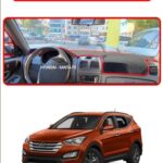 Hyundai Santa Fe 2012-2017 Torpido Koruma Halısı - Kırmızı Kenar