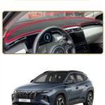Hyundai Tucson 2021+ Torpido Koruma Halısı - Bej Kenar