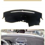 Hyundai Elantra 2007-2011 Torpido Koruma Halısı - Bej Kenar