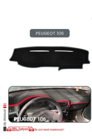 Peugeot 106 Torpido Koruma Halısı - Gri Kenar