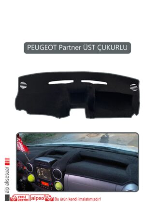 Peugeot Partner Torpido Sağ Kapaklı Eski Torpido Koruma Halısı - Gri Kenar