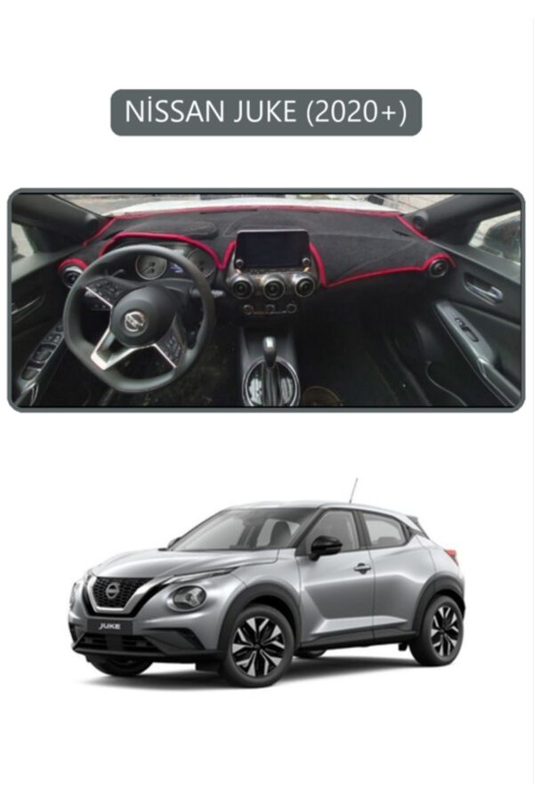 Nissan Juke 2020+ Torpido Koruma Halısı - Gri Kenar