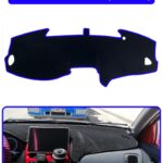 Nissan Almera Ekranlı 2000-2006 Torpido Koruma Halısı - Mavi Kenar