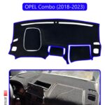 Opel Combo 18+ (2018-2023) Torpido Koruma Halısı - Mavi Kenar