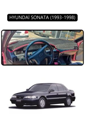 Hyundai Sonata 1993-1998 Torpido Koruma Halısı - Siyah Kenar