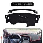 Kia Ceed 2013-2019 Torpido Koruma Halısı - Siyah Kenar