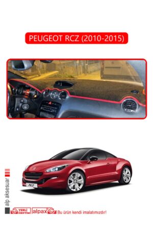 Peugeot Rcz 2010 - 2015 Torpido Koruma Halısı - Kırmızı Kenar