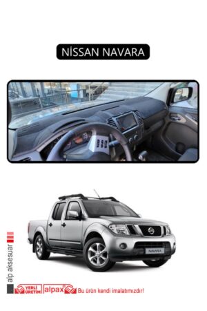 Nissan Navara Torpido Koruma Halısı - Siyah Kenar