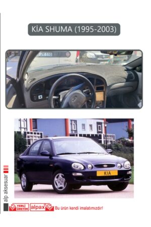 Kia Shuma 1995-2003 Torpido Koruma Halısı - Gri Kenar