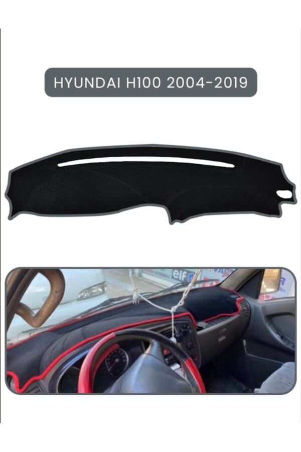 Hyundai H100 2004-2019 Torpido Koruma Halısı - Gri Kenar