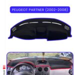 Peugeot Partner (2002-2008) Torpido Koruma Halısı - Mavi Kenar