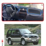 Nissan Terrano 2 Torpido Koruma Halısı - Kırmızı Kenar