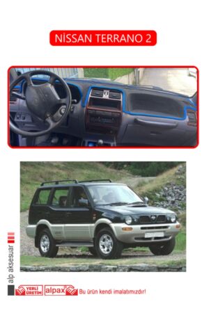 Nissan Terrano 2 Torpido Koruma Halısı - Kırmızı Kenar