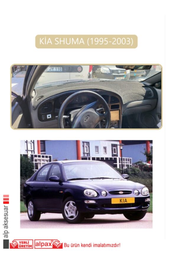 Kia Shuma 1995-2003 Torpido Koruma Halısı - Bej Kenar