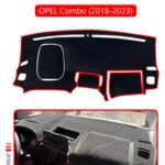 Opel Combo 18+ (2018-2023) Torpido Koruma Halısı - Kırmızı Kenar