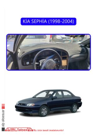Kia Sephia 1998-2004 Torpido Koruma Halısı - Mavi Kenar