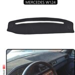 Mercedes W124 Torpido Koruma Halısı - Siyah Kenar