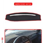 Mercedes W124 Torpido Koruma Halısı - Kırmızı Kenar