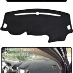 Hyundai Tucson 2009-2015 Torpido Koruma Halısı - Siyah Kenar