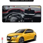 Peugeot 208 (2019+) Torpido Koruma Halısı - Siyah Kenar