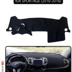 Kia Sportage 2010-2016 Torpido Koruma Halısı - Siyah Kenar