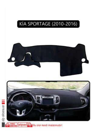Kia Sportage 2010-2016 Torpido Koruma Halısı - Siyah Kenar