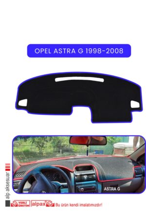 Opel Astra G 1998-2008 Torpido Koruma Halısı - Mavi Kenar
