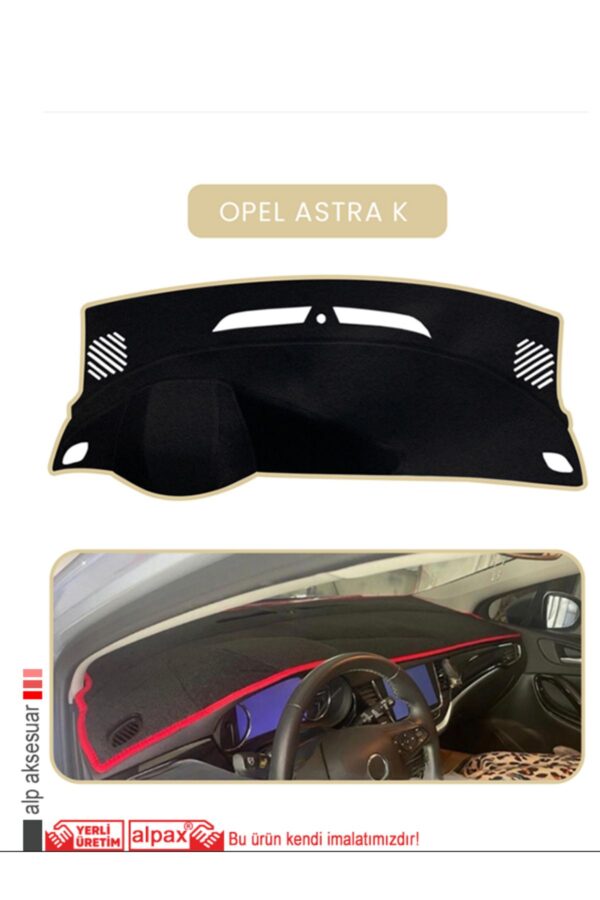 Opel Astra K Torpido Koruma Halısı - Bej Kenar