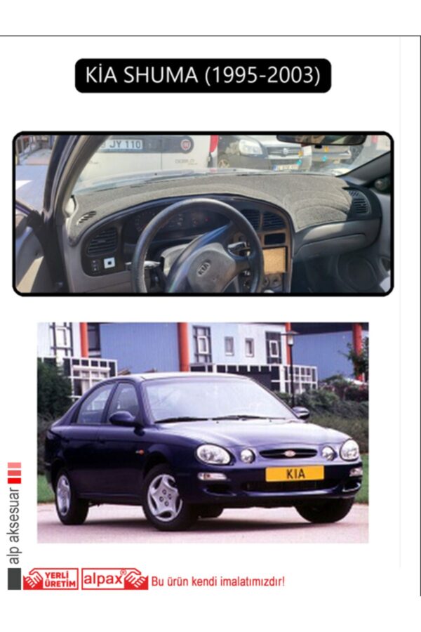 Kia Shuma 1995-2003 Torpido Koruma Halısı - Siyah Kenar