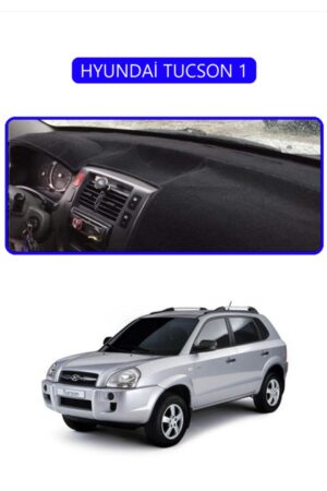 Hyundai Tucson 1 Torpido Koruma Halısı - Mavi Kenar