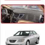 Hyundai Sonata 2009-2015 Torpido Koruma Halısı - Kırmızı Kenar