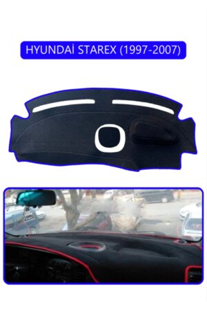 Hyundai Starex 1997-2007 Torpido Koruma Halısı - Mavi Kenar