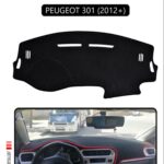 Peugeot 301 (2012+) Torpido Koruma Halısı - Siyah Kenar