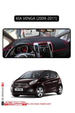 Kia Venga 2009-2011 Torpido Koruma Halısı - Siyah Kenar