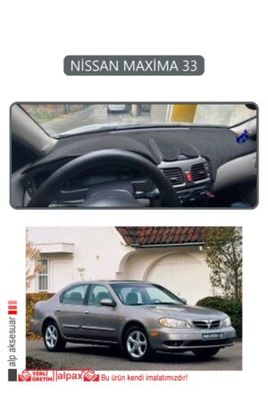 Nissan Maxima 33 Torpido Koruma Halısı - Gri Kenar