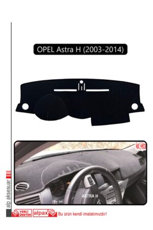 Opel Astra H (2003-2014) Torpido Koruma Halısı - Siyah Kenar