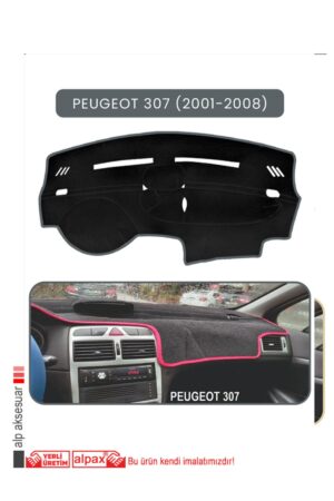 Peugeot 307 (2001-2008) Torpido Koruma Halısı - Gri Kenar