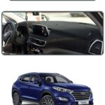 Hyundai Tucson 2018-2021 Torpido Koruma Halısı - Gri Kenar