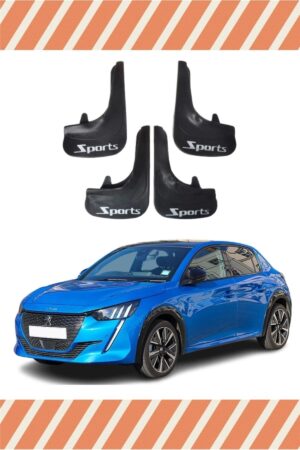 Peugeot 208 tüm kasalar Sports yazılı 4’lü tozluk çamurluk paçalık