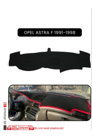 Opel Astra F 1991-1998 Torpido Koruma Halısı - Siyah Kenar