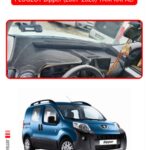 Peugeot Bipper (2007-2020) Tam Kapalı Torpido Koruma Halısı - Kırmızı Kenar