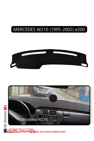 Mercedes W210 1995-2002 E200 Torpido Koruma Halısı - Siyah Kenar