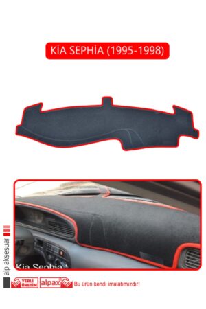 Kia Sephia 1995-1998 Torpido Koruma Halısı - Kırmızı Kenar