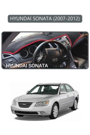 Hyundai Sonata 2007-2012 Torpido Koruma Halısı - Gri Kenar