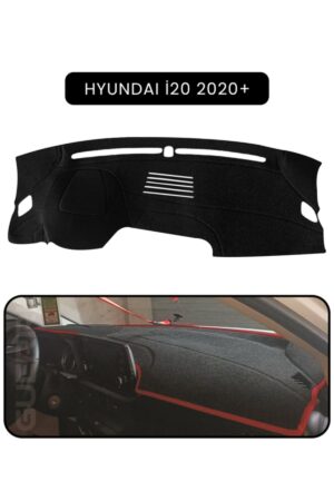 Hyundai İ20 2020+ Torpido Koruma Halısı - Siyah Kenar