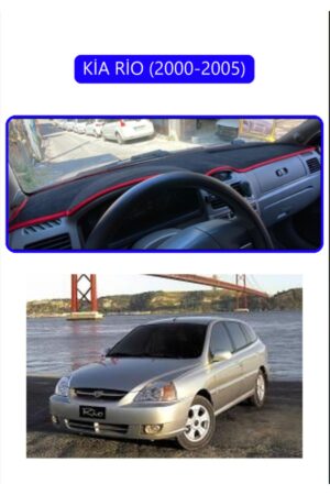 Kia Rio 2000-2005 Torpido Koruma Halısı - Mavi Kenar