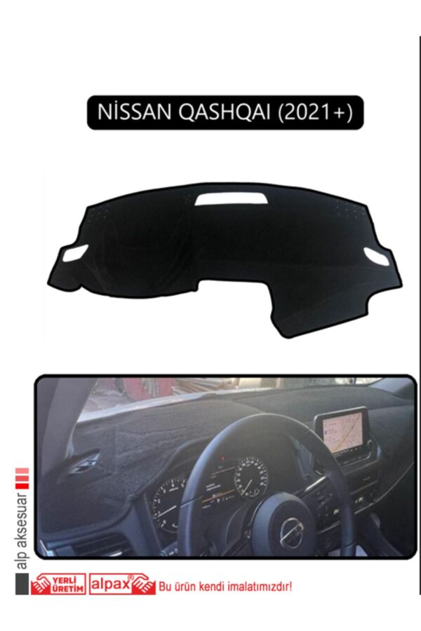 Nissan Qashqaı 2021 + Torpido Koruma Halısı - Siyah Kenar